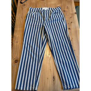 Like New - Boden Stripe Straight Jean - Sz 30
